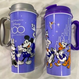 Set of 2 Walt Disney World Resort “ 100 Years of Wonder “ Reusable Mug